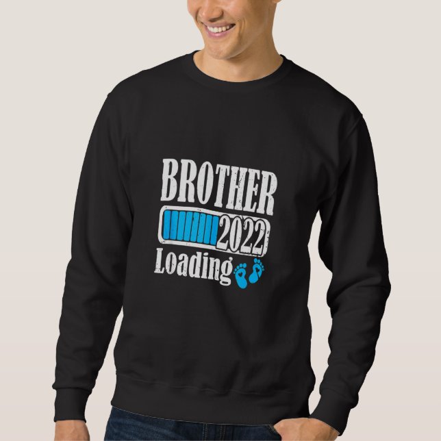 Moletom Brother Loading 2022 New Bro Pregnant Anúncio (Frente)