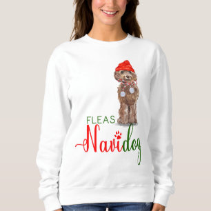 Moletom Brown Cockapoo Engraçado Natal Fleas Navidog