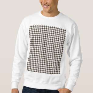 Moletom Brown Combination Houndstooth por Shirley Taylor