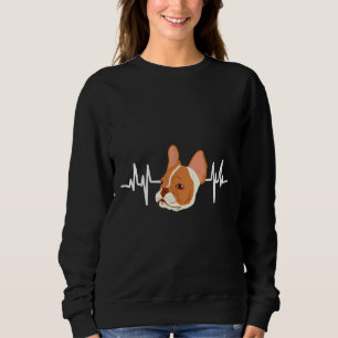 Moletom Brown Frenchie Ekg Heartbeat French Buldog