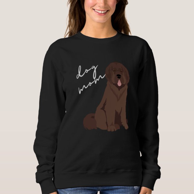 Moletom Brown Newfoundland Dog Mom (Frente)