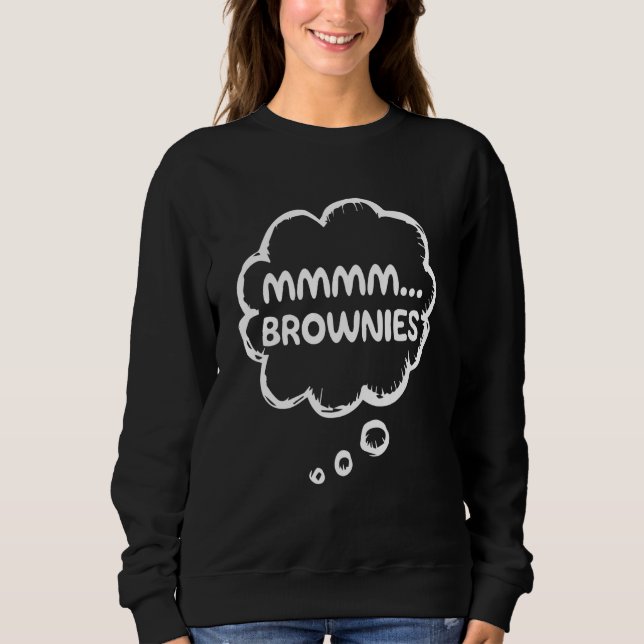 Moletom Brownie Roupa Comida Gear Meme Mmmm Brownies (Frente)