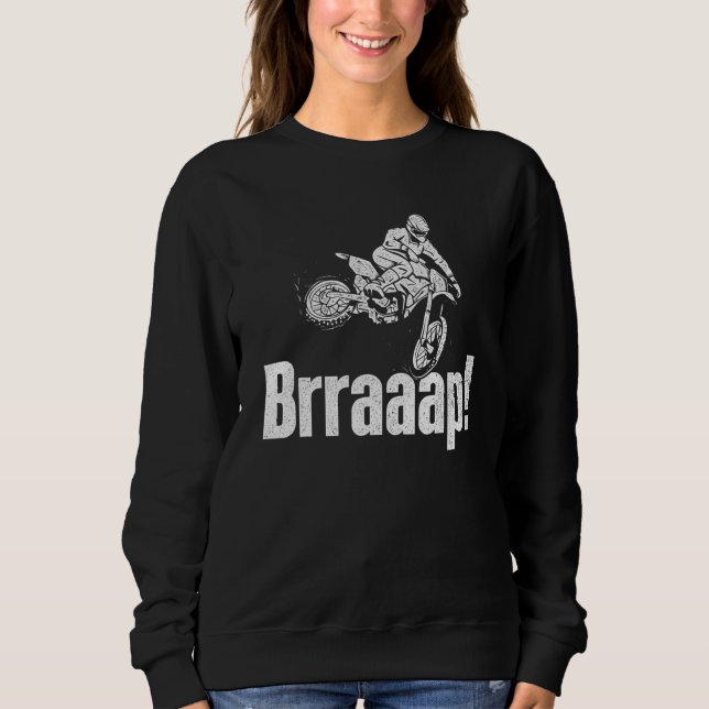 Moletom Brraaap Dirt Bike Mx Bike Rider Motocross (Frente)