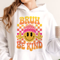 Bruh Be Kind Happy Face Beanie Gradiente do Pôr do
