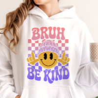 Bruh Be Kind Happy Face Beanie Gradiente Pastel