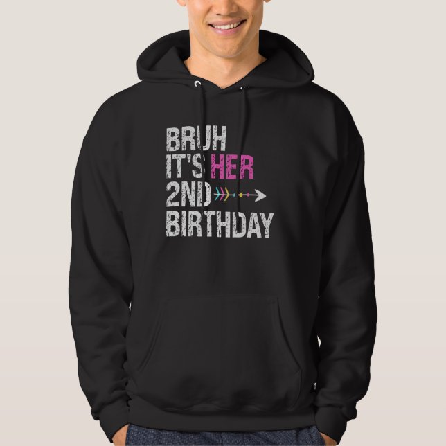 Moletom Bruh, é a Rainha segundo aniversário Rainha dos Pr (Frente)