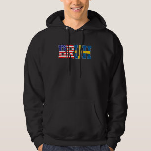 Moletom Bruh EUA Suecia Country Flag American Girl