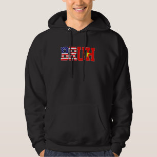 Moletom Bruh EUA Vietnã Bandeira Americana Vietnamita