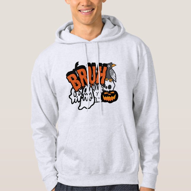 Moletom Bruh Ghost Halloween Ghost Trick Ou Tratar (Frente)