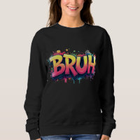Bruh Grafite Meme - Design de Arte Urbana Engraçad