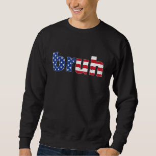 Moletom Bruh Meme Dizendo Bandeira Americana Para Rapazes