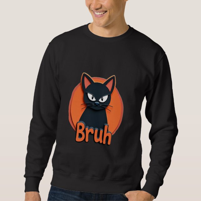 Moletom Bruh meme engraçado dizer Bro Boy Meninas crianças (Frente)