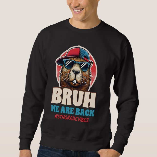 Moletom Bruh Nós Apoiamos Professores Capybara De Volta Pa (Frente)