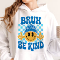 Bruh Seja Gentil Rosto Feliz Gorro Azul