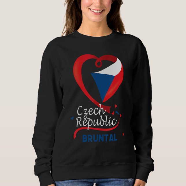 Moletom Bruntal República Checa Casaco de Braço com Bandei (Frente)