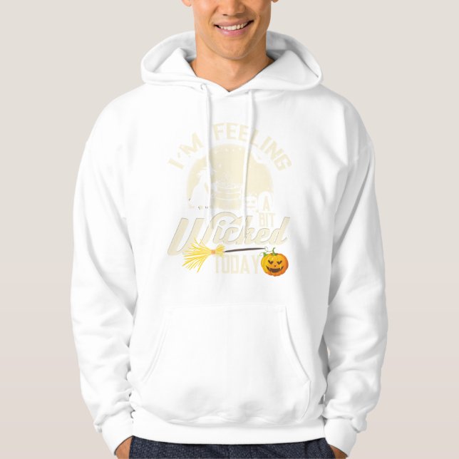 Moletom Bruxa de Halloween Sentindo Bruxa Engraçada (2) (Frente)