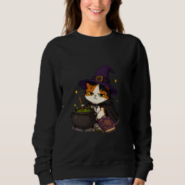 Moletom Bruxa Gata Mal-Humorada Halloween