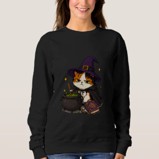 Moletom Bruxa Gata Mal-Humorada Halloween
