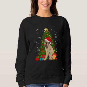Moletom Bruxelas Griffon Papais noeis Árvore de Natal Ligh