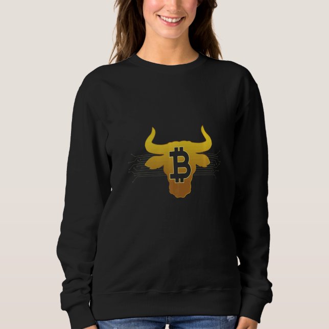 Moletom BTC Bitcoin Bull For Crypto Traders (Frente)