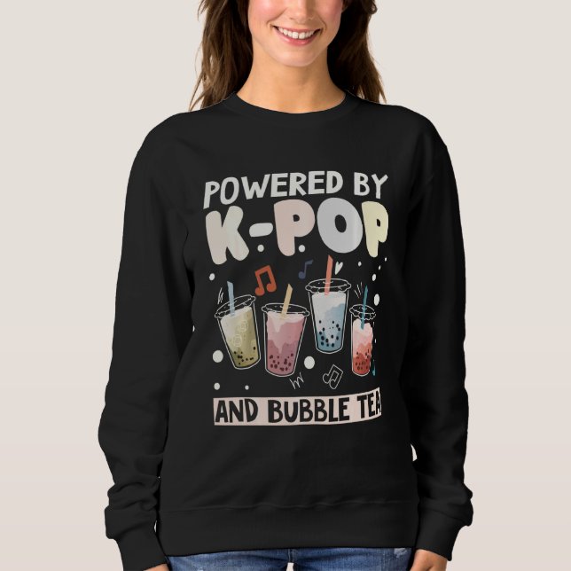 Moletom Bubble Tea Boba milk K Pop Stans Music (Frente)