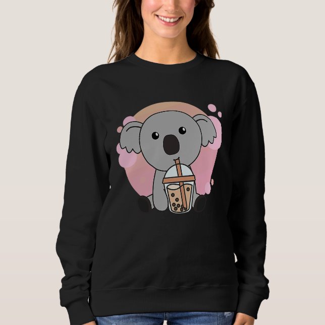 Moletom Bubble Tea Koala With Chocolate Tea Sweet Koalas (Frente)