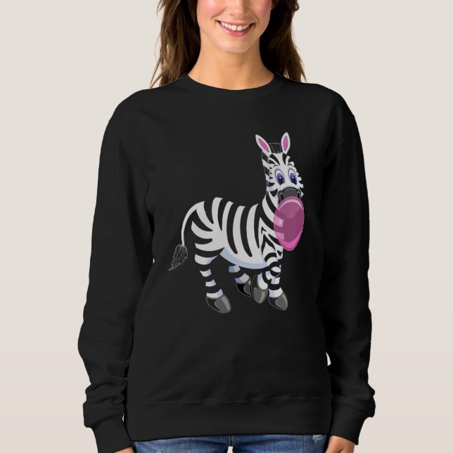 Moletom Bubblegum Zebra Cute Zoo Animal (Frente)