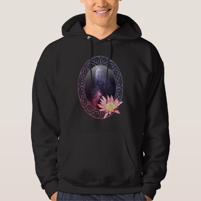 Moletom Buda Siddhartha Gautama Flor de Lótus Moda Roupa C (Frente)