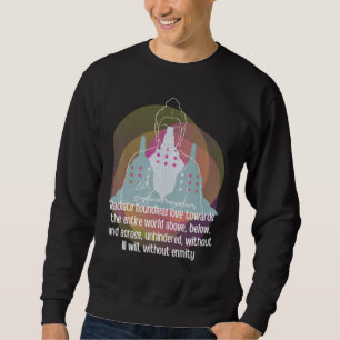 Moletom Buddha Gautama Lutando pela Paz Amando gentileza M
