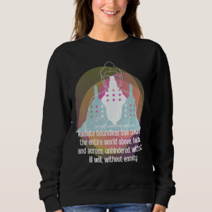 Moletom Buddha Gautama Lutando pela Paz Amando gentileza M