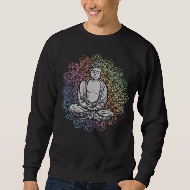 Moletom Buddha Mandala Yoga Budismo Espiritual (Frente)