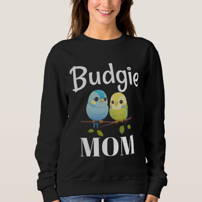 Moletom Budget Mamãe Bugerigar Parakeet Bird 97 (Frente)
