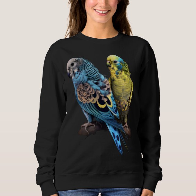 Moletom Budgie Budgies Budgerigar Parakeet Birds Birdwatch (Frente)