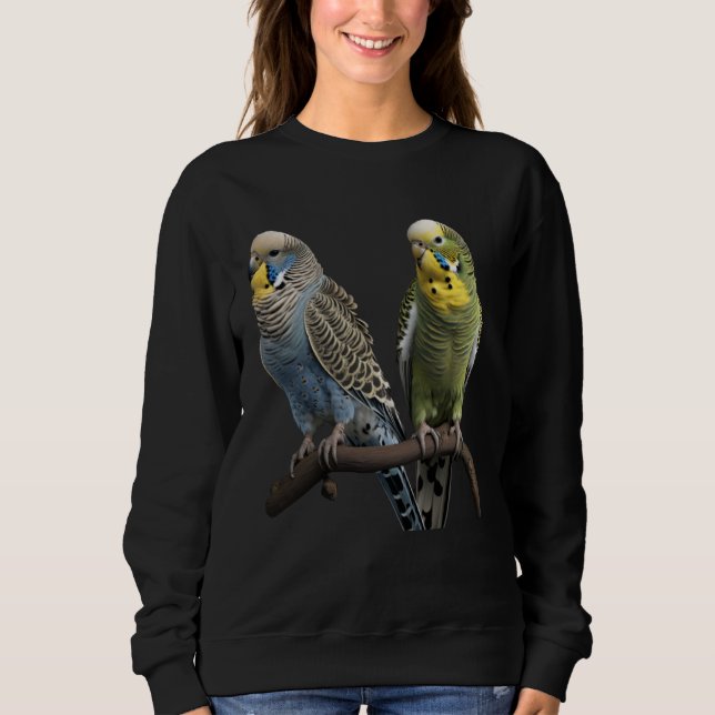 Moletom Budgie Budgies Budgerigar Parakeet Birds Birdwatch (Frente)