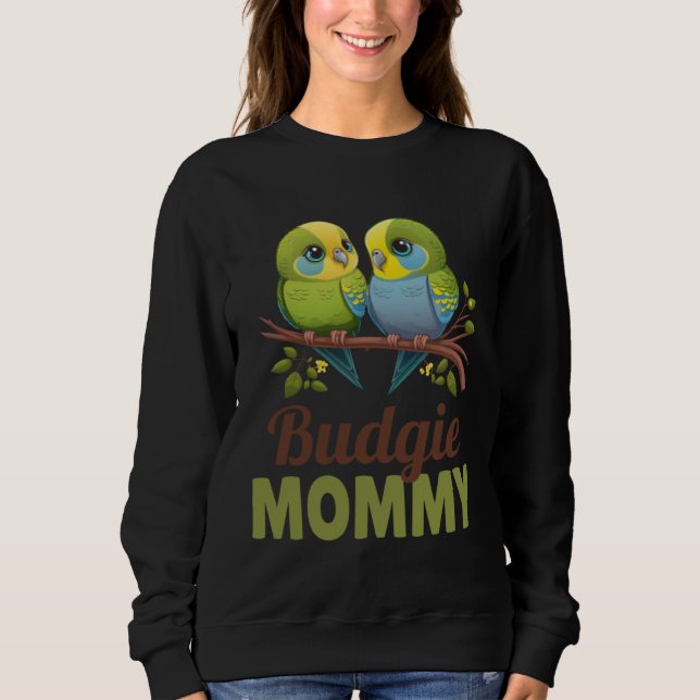Moletom Budgie Mom Budgerigar Parakeet Bird 17 (Frente)