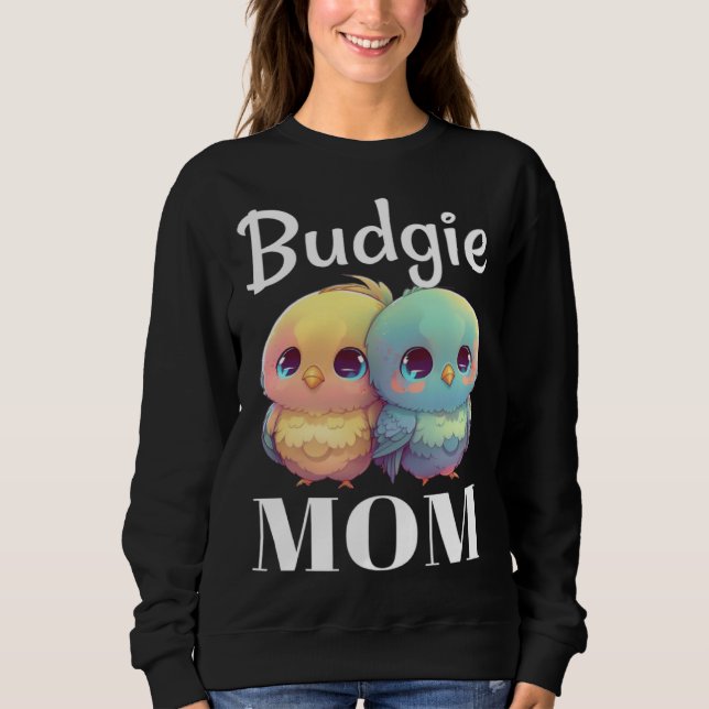 Moletom Budgie Mom Budgerigar Parakeet Bird 98 (Frente)