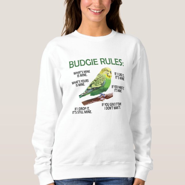 Moletom Budgie Owner Budgie Lover Parakeet Bird Budgerigar (Frente)