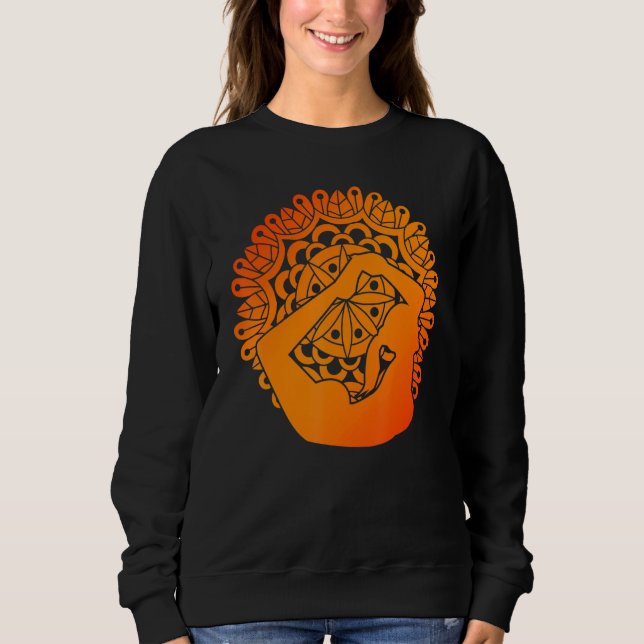 Moletom Budismo Zen Meditação Espiritual Mandala Yoga (Frente)