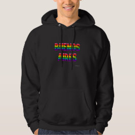 Moletom Buenos Aires Pride Hoodie | Sinalizador arco-íris