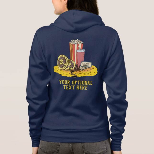 Moletom Buff de Filme de Texto Personalizado (Verso)