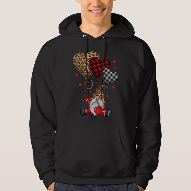 Moletom Buffalo Red Black Xadrez E Leopard Hearts Valenti (Frente)