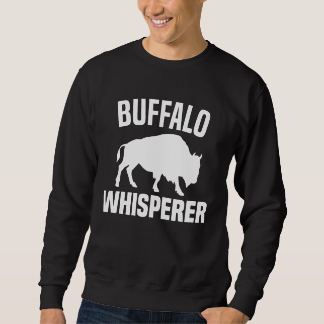 Moletom Buffalo Whisperer  American Bison Buffalo Wisent   (Frente)
