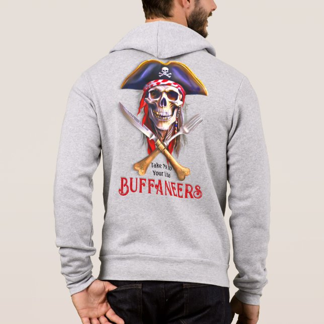 Moletom Buffaneers Pirate Skull "Leve-me ao seu Lido" (Verso)