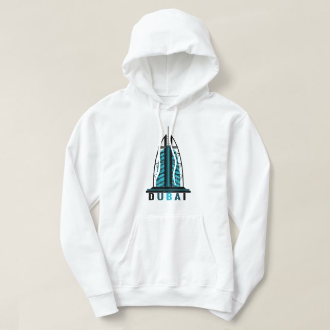 Moletom Building Art Hoodie - Dubai - Burj Al Arab (Frente do Design)