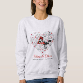 Moletom Building Our Future Profession Heart Valentine