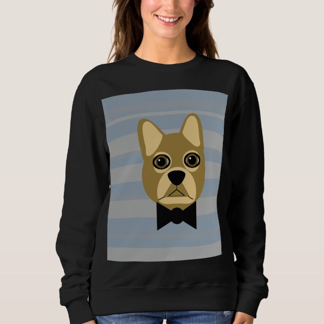 Moletom Buldogue francês marrom (Frente)