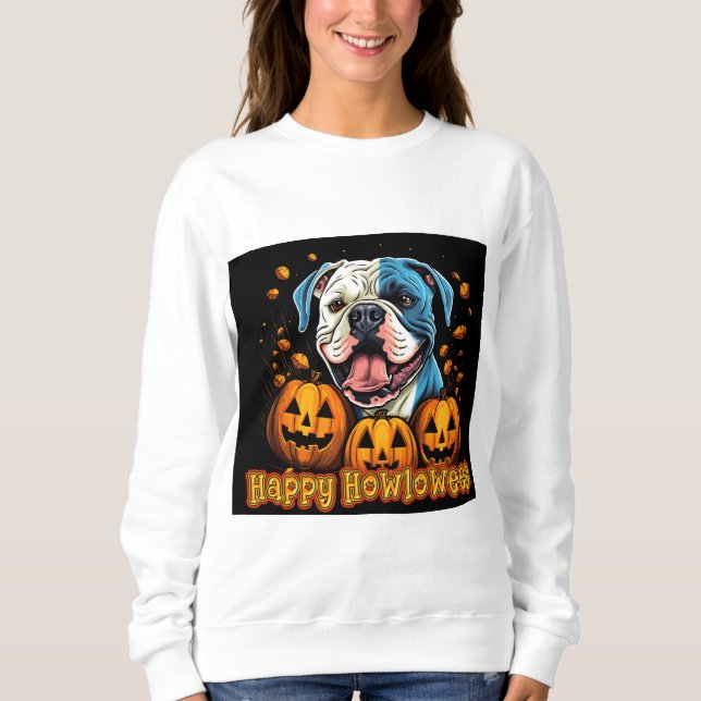 Moletom Buldogue Happy Howloween (Frente)