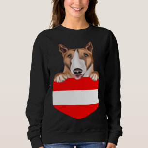 Moletom Buldogue Terrier Austríaco Bandeira no Bolso