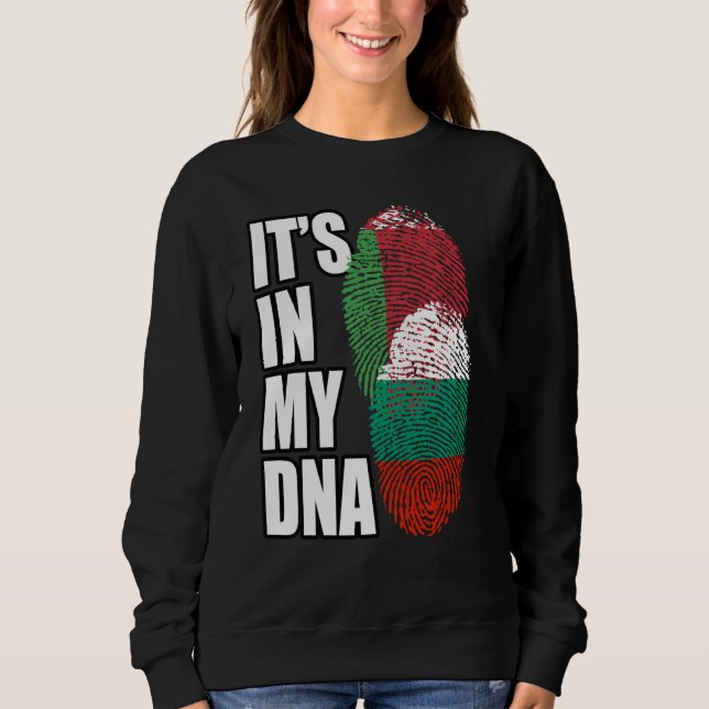 Moletom Bulgarian And Belarusian Mix DNA Flag Heritage (Frente)