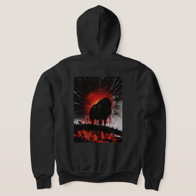 Moletom Bull Cheio Zip Hoodie (Postura das costas)